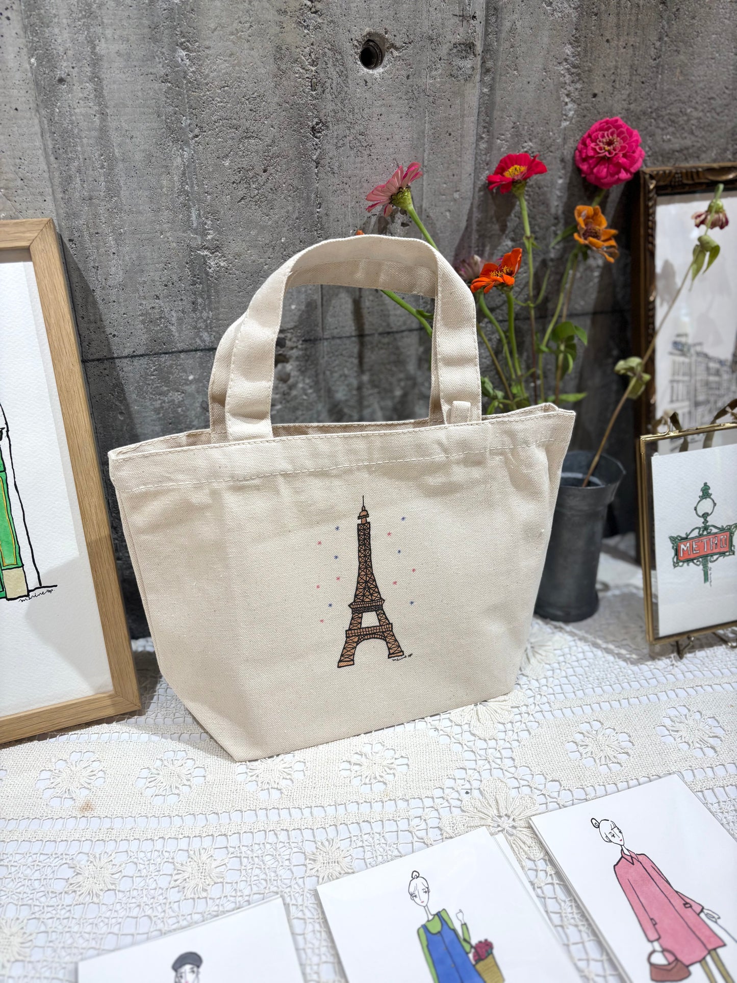 ミニトートバッグ/エッフェル塔