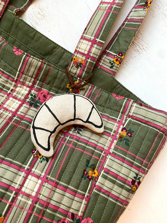 Hand-Painted Charm / Croissant