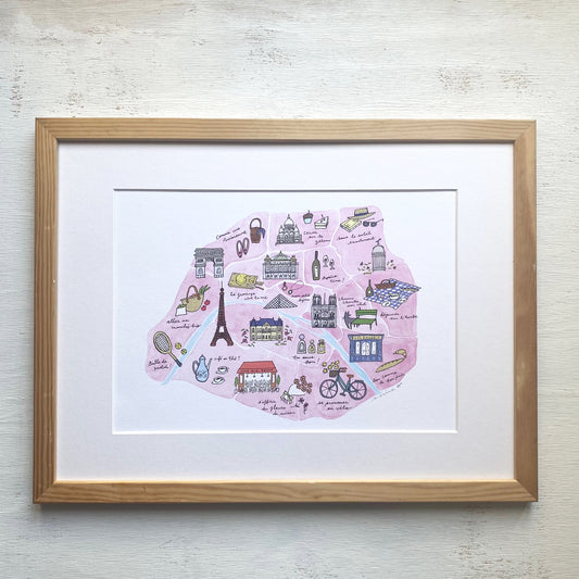 Art print “Paris en Rose”