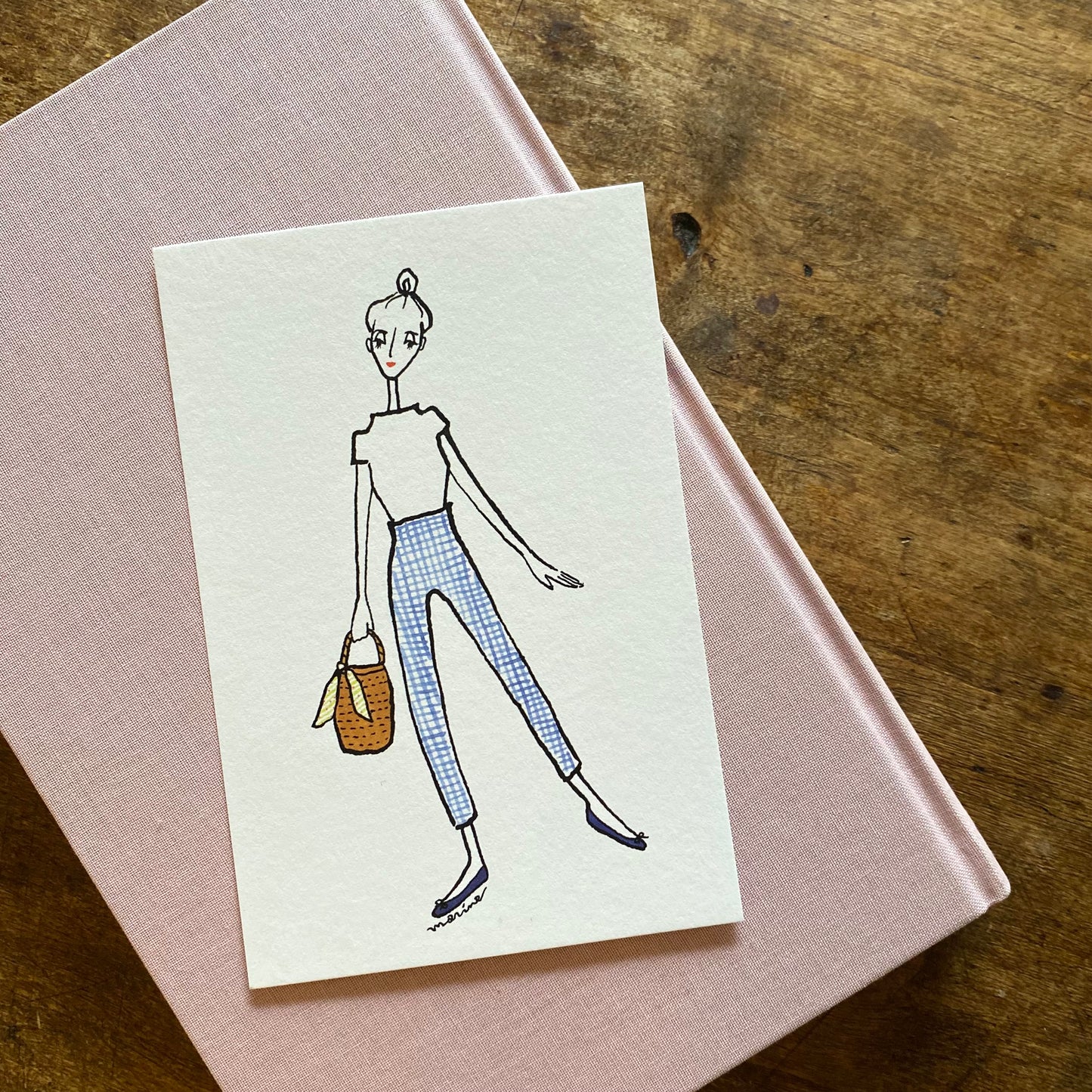 ポストカード「パリジェンヌ／サブリナパンツ」