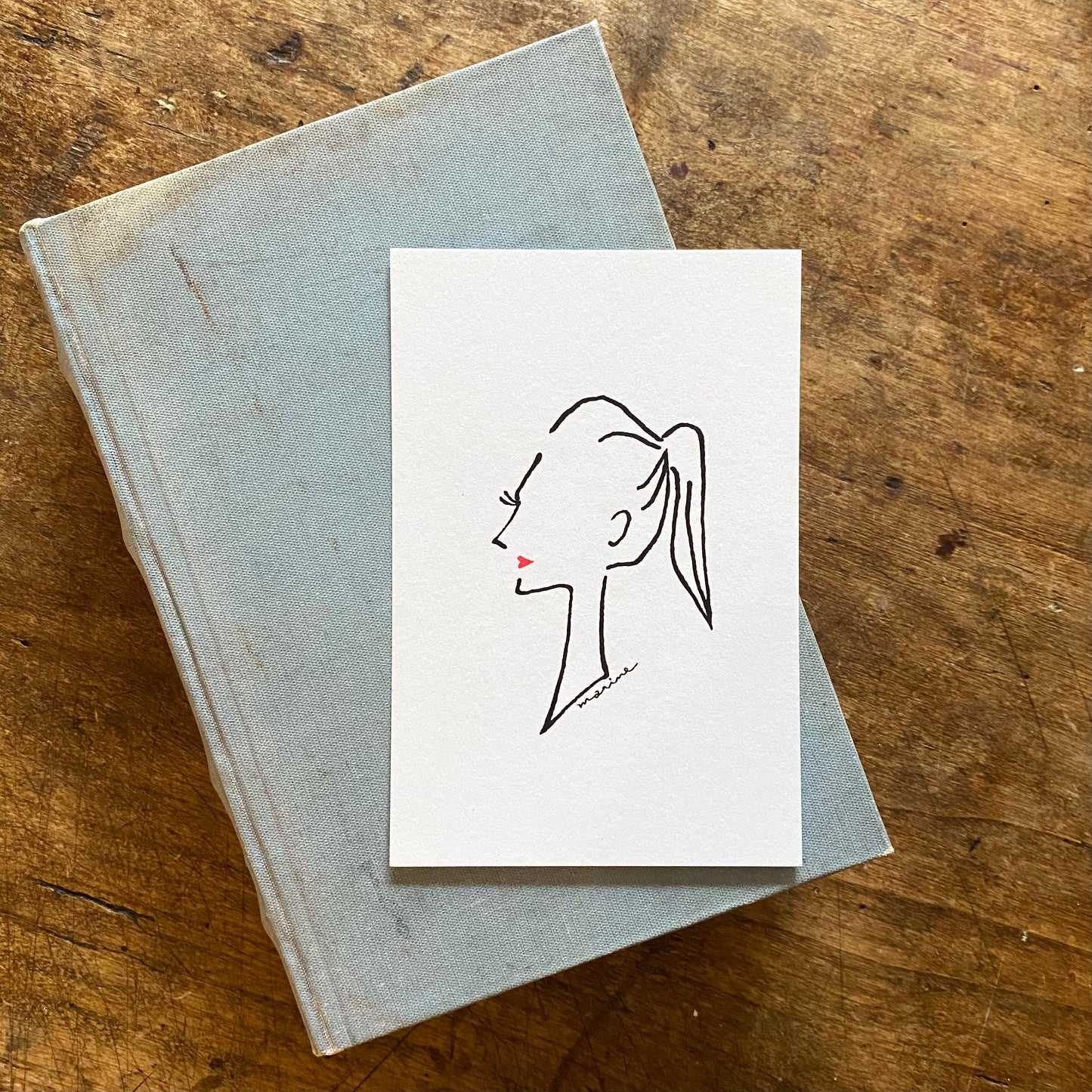 ポストカード「パリジェンヌ／横顔」